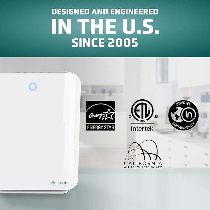 GermGuardian HEPA Air Purifier for Home, Large Rooms up to 1760 Sq. Ft. - Image 6