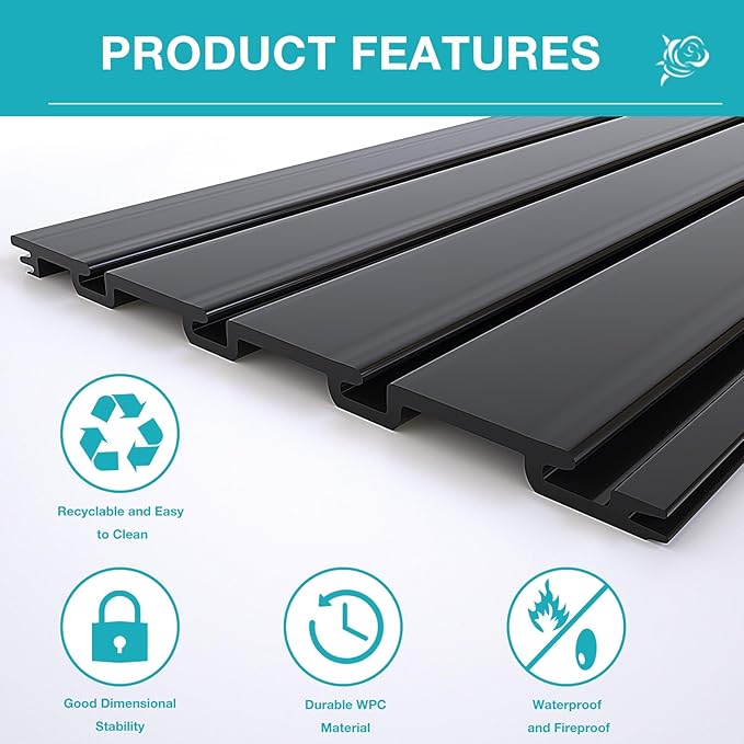 NeatiEase Slatwall Panel Wall Storage Systems, 4 x 4ft Slat Wall Paneling - Image 5