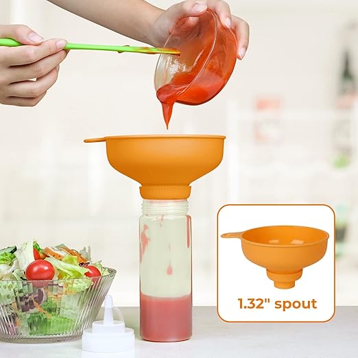 Wide Mouth Kitchen Funnel, Food Grade Plastic Cooking Canning Funnel - Image 5