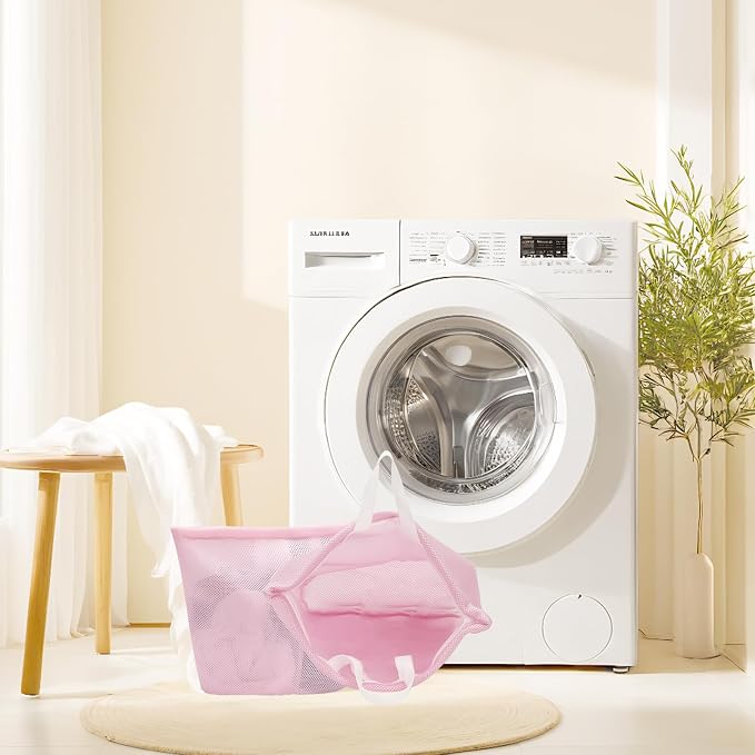 laundry bag with handles mesh laundry bags washing machine laundry totes travel - Image 4