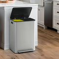 CAPHAUS Dual Trash Can with Lid, Trash and Recycling Bins Combo by CAPHAUS