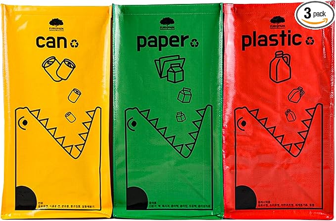 Recycling Bags, Separate Recycling Waste Bin Bags by Saderoy