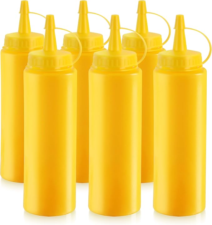New Star Foodservice 26467 Squeeze Bottles, 8 oz - Image 2