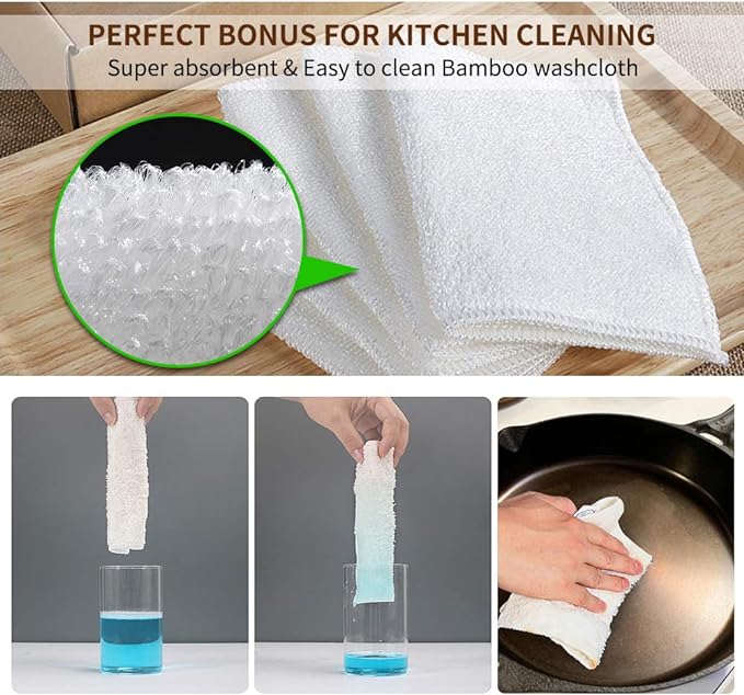 Herda 316L Cast Iron Scrubber Cleaner, Large Cast Iron Chain Mail Scrubber - Image 4