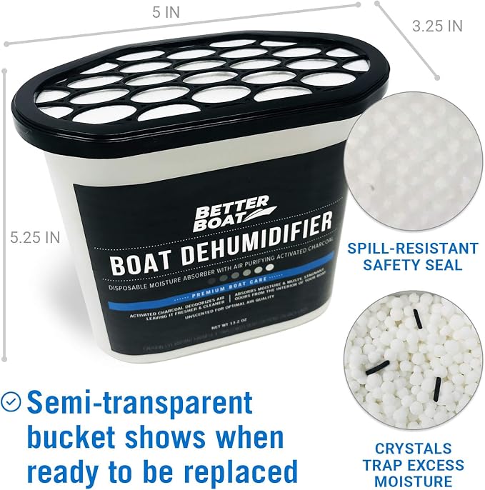 Moisture Absorber and Boat Dehumidifier, Charcoal Odor Remover - Image 6