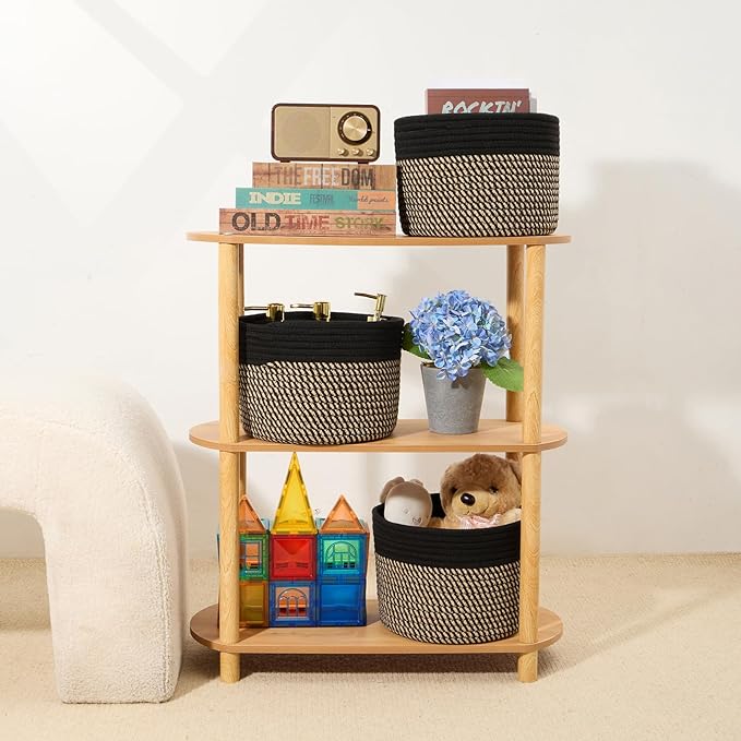 Small Basket for Organizing | Cube Shelf Closet Storage Baskets | 9.7×9.7×7.1” - Image 6