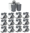 3-H Broom Holder Wall Mount 12 Pack, Mop and Broom Holder Wall Mount by 3-H