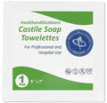 HAO Castile Soap Cleansing Towelettes 125 Count Refreshing Scented Wipes White by HAO
