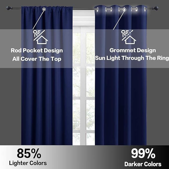 RYB HOME Blackout Curtains - Image 5
