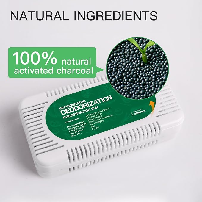 6 Pack Fridge Deodorizer, Refrigerator and Freezer Deodorizer Odor Eliminator - Image 4