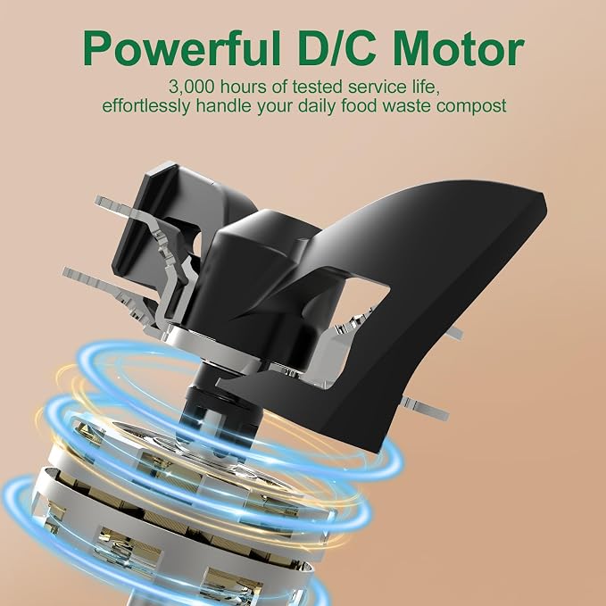 3L Electric Composter for Kitchen, Countertop Compost bin, One Touch Smart - Image 5