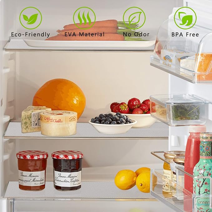 Kitchen Shelf Liner Drawer Liners, Non-Adhesive Refrigerator Liners Waterproof - Image 5