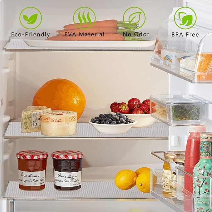 Kitchen Shelf Liner Drawer Liners, Non-Adhesive Refrigerator Liners Waterproof - Image 5