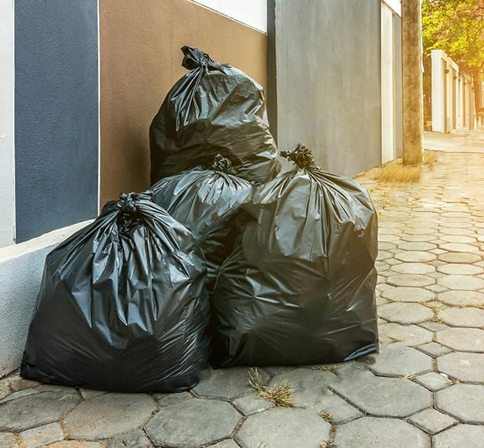 Tasker 45 Gallon Trash Bags, Extra Large Black Garbage Bags - Image 8