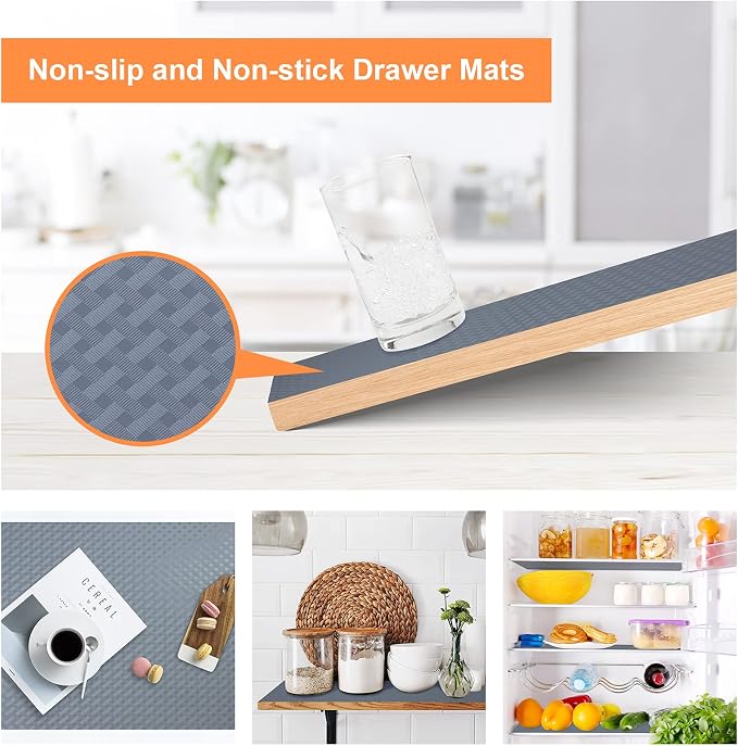 Shelf Liners for Kitchen Cabinets Refrigerator Liners Waterproof & Oil-Proof - Image 5
