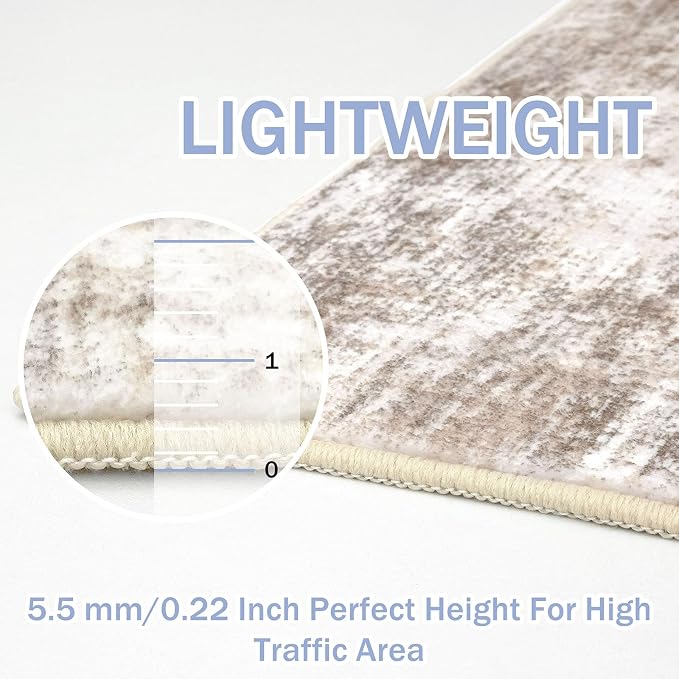 IOHOUZE Abstract Runner Rug 3x20 Ft Extra Long Washable Runners - Image 5