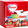 Laundry Detergent Sheets, Biodegradable Plastic Free Liquidless Laundry Sheets by Binbata