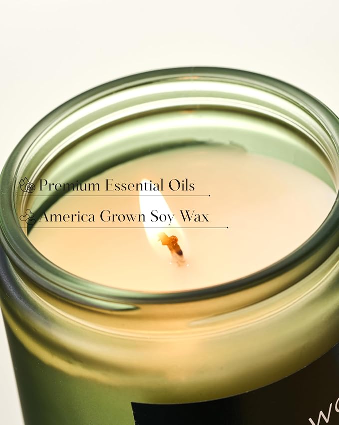 M&SENSE Sage Wood Scented Candle, 7.05oz 50 Hours Long Lasting Clean Non Toxic - Image 4
