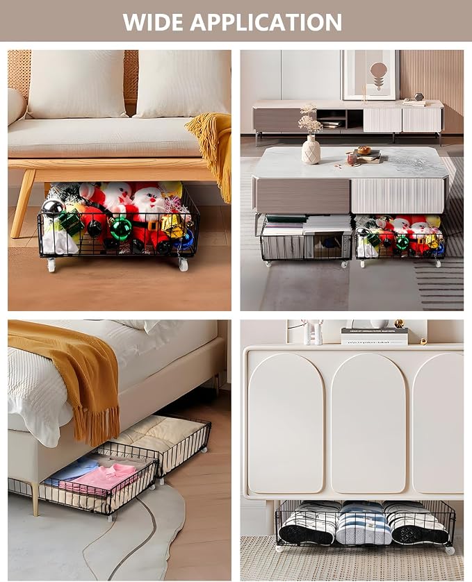 4 Pack Larger Under Bed Storage - Image 6