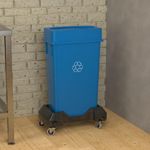 23 Gallon Blue Recycle Slim Jim Trash Can - Image 4