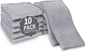 2 in 1 Stainless Steel Scrubber & Microfiber Cleaning Cloth, 10 Pack Towel & by PIPUHA
