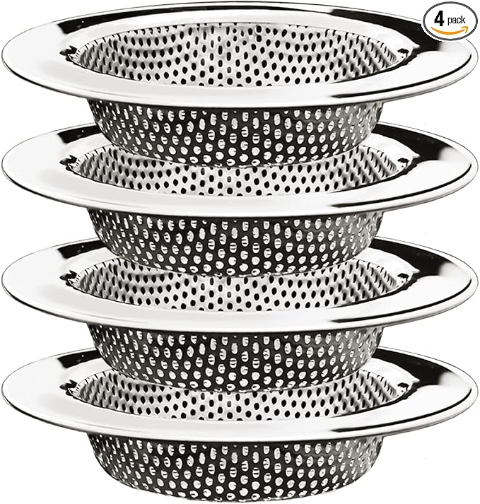 4-Piece Kitchen Sink Strainers by Seatery