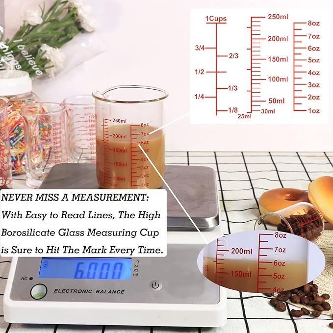 Ackers High Borosilicate Glass Measuring Cup Set - Image 7