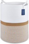 COMSE Extra Large Blanket Basket, Tall Woven Storage Basket, Nursery Hamper by COMSE