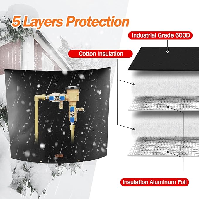 Backflow Preventer Pipe Insulation Cover - Image 5