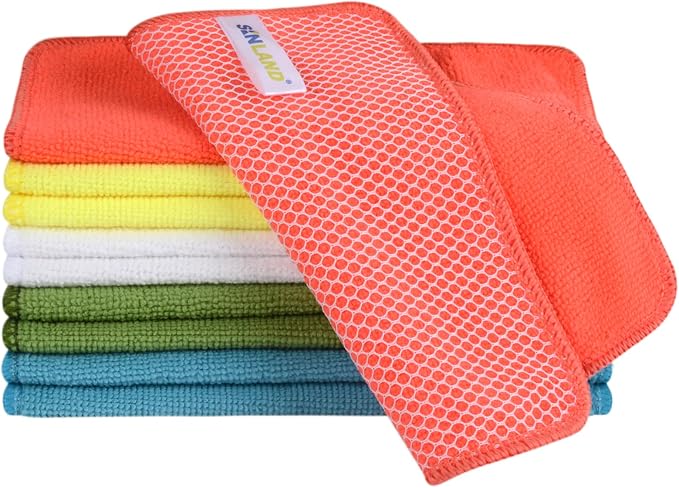 SINLAND Microfiber Dish Cloth for Washing Dishes Dish Rags Best Kitchen by SINLAND