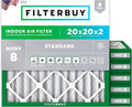 Filterbuy 20x20x2 Air Filter MERV 8 Dust Defense Replacement, Electrostatic by Filterbuy