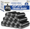 30-35 Gallon Black Trash Bags 120 Count by TFORING%C2%AE