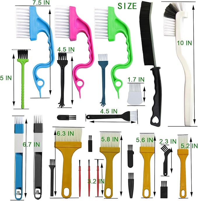 26Pcs Small Cleaning Brush, Crevice Cleaning Brushes Small Spaces, Gap Cleaning - Image 6