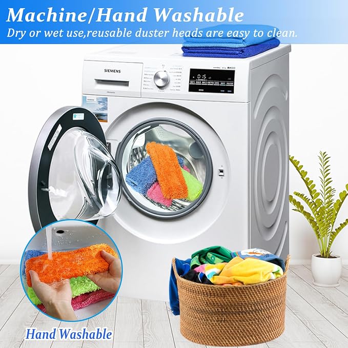 4 Pack 15 inch Reuseable Microfiber Feather Duster, Blind Duster, Gap Duster - Image 7