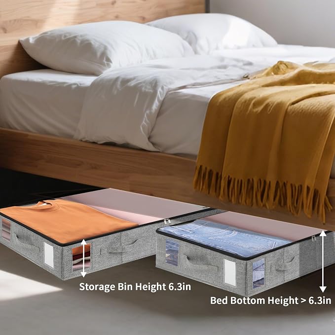 combocube 2 Pack Under Bed Storage Containers, Stackable Closet Organizers and - Image 6