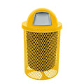 COATEDOUTDOORFURNITURE 32-Gallon Heavy-Duty Expanded Metal Round Trash by CoatedOutdoorFurniture