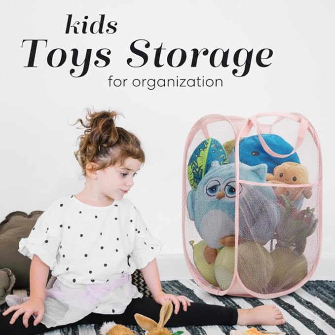 Handy Laundry Collapsible Mesh Pop Up Hamper - Image 6