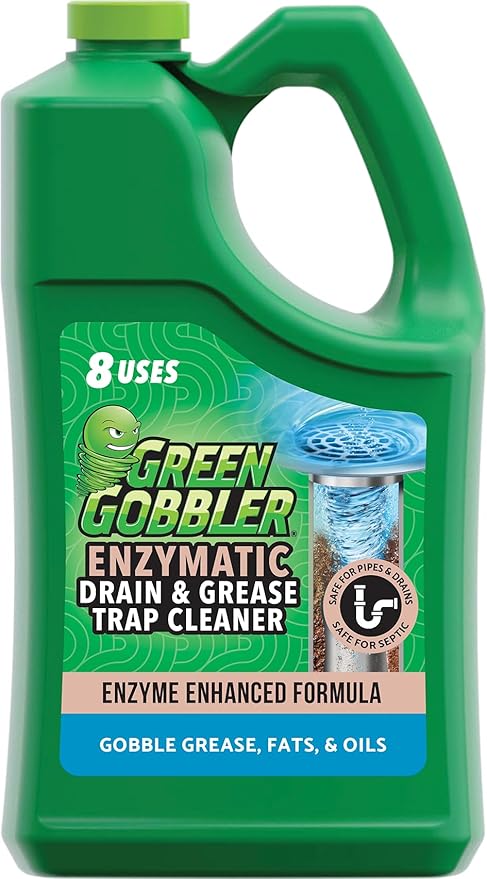 Green Gobbler Enzyme Drain Cleaner | Controls Foul Odors & Breaks Down Grease by GreenGobbler