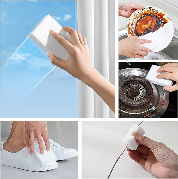 50 Pack Melamine Sponges, Magic Sponge Eraser, Durable Multi-Purpose Premium - Image 8