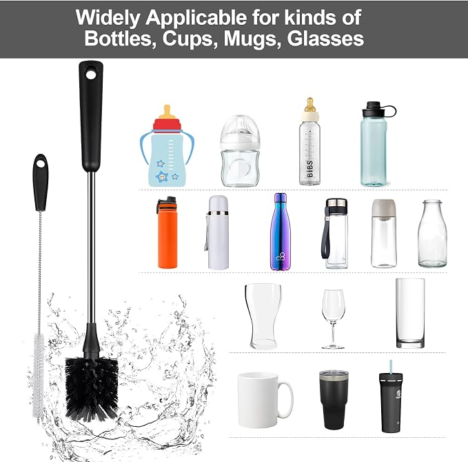 4 Pack Water Bottle Brushes - Image 5