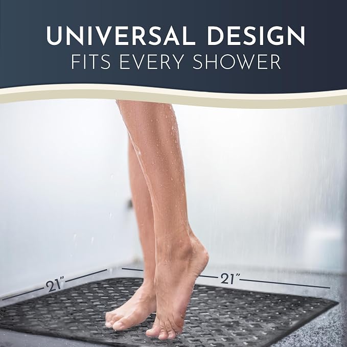 Homerella Anti Slip Shower Mat | Anti Mold Non Slip Bathtub Mat - Image 3