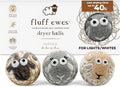 Fluff Ewes Wool Dryer Balls 3 Pack Premium New Zealand Wool Laundry Balls by HustleBlush