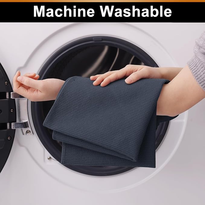 Homaxy 100% Cotton Waffle Weave Kitchen Towels - Image 5
