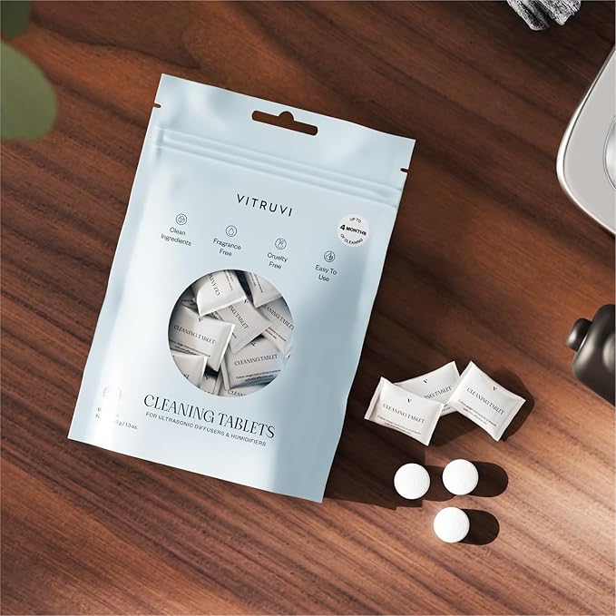 VITRUVI Cleaning Tablets for Diffusers & Humidifiers | Removes Stains & Residue - Image 5