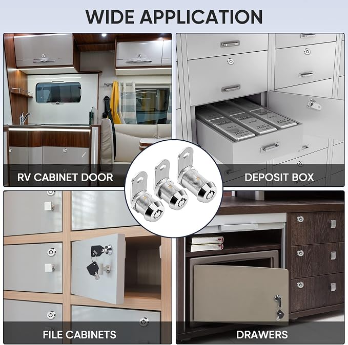 PTEROMY 2 Pack Cabinet Lock - Image 7