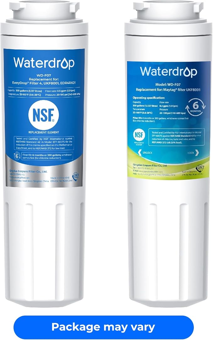 Waterdrop EDR4RXD1 Refrigerator Water Filter, Replacement - Image 9