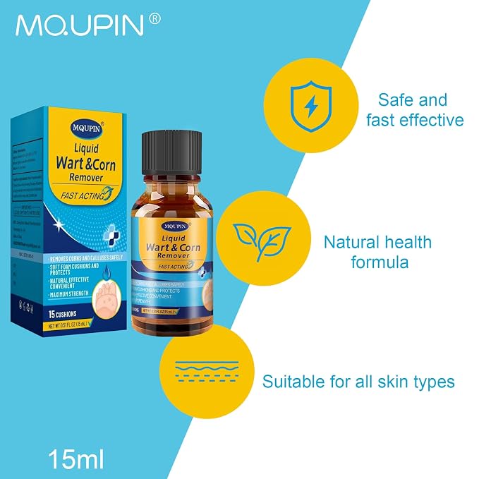 MQUPIN Liquid Corn Removers for Feet, Corn Remover for Toes-Fast Acting Liquid - Image 2