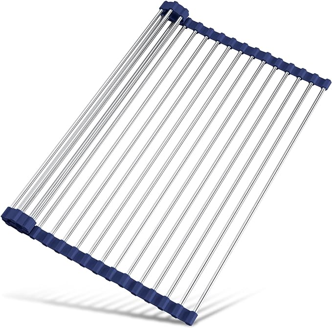 Tomorotec 17.7" x 15.5" Roll Up Dish Drying Rack Over Sink Drying Rack Sink by Tomorotec
