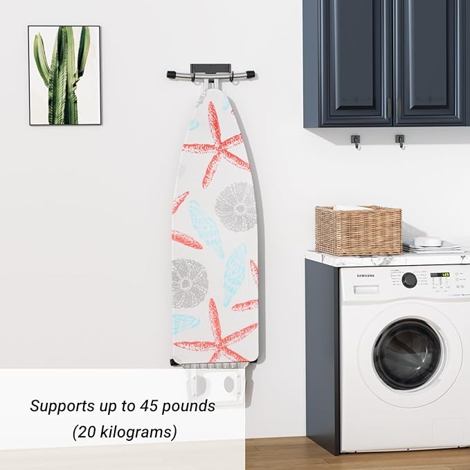 ORLESS Ironing Board Holder Wall Mount, Ironing Board Hanger, Iron Board Holder - Image 3