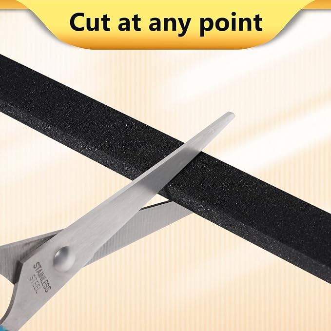 13Feet Weather Stripping Door Seal Strip, Strong Adhesive, Lightproof, - Image 4